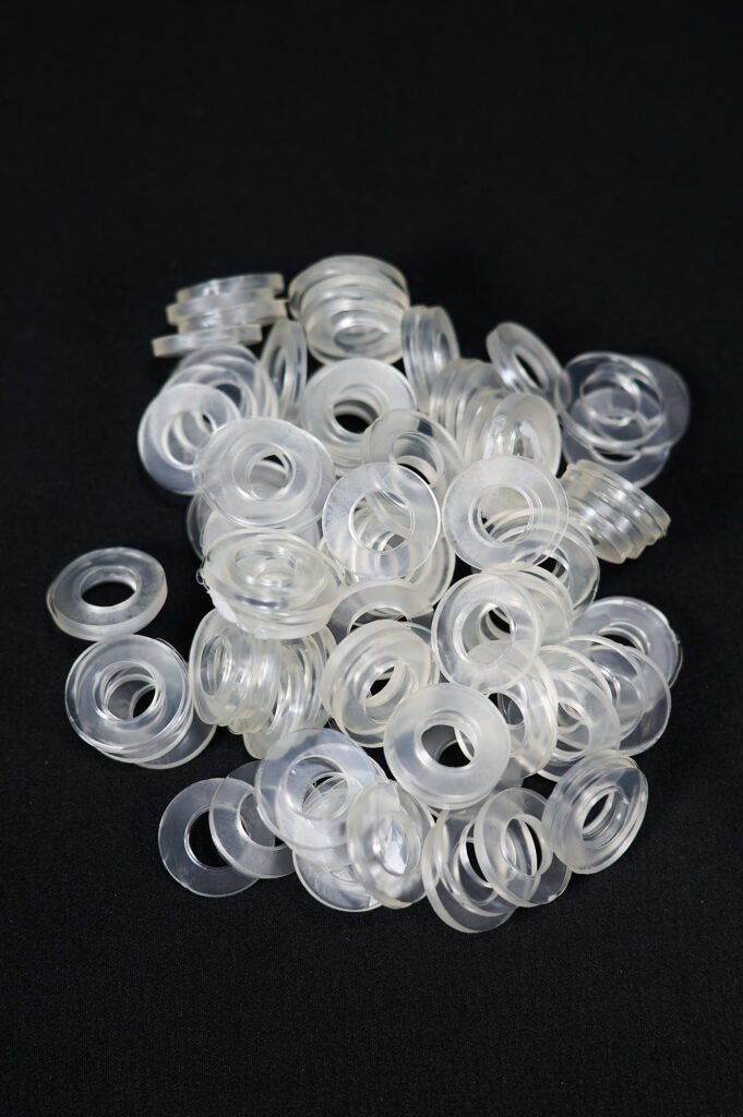Силиконовая прокладка из прозрачного ПВХ 1/2″ (10,5*19*2 мм)
